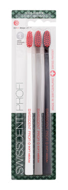 Swissdent Profi Colours Trio Toothbrush Soft-Medium 3 ks