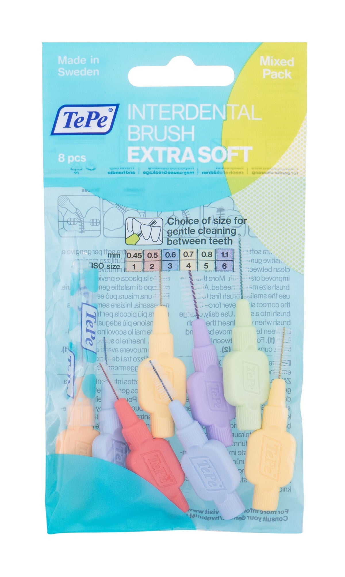 TePe Extra Soft Interdental Brush 8 ks Mixed Pack