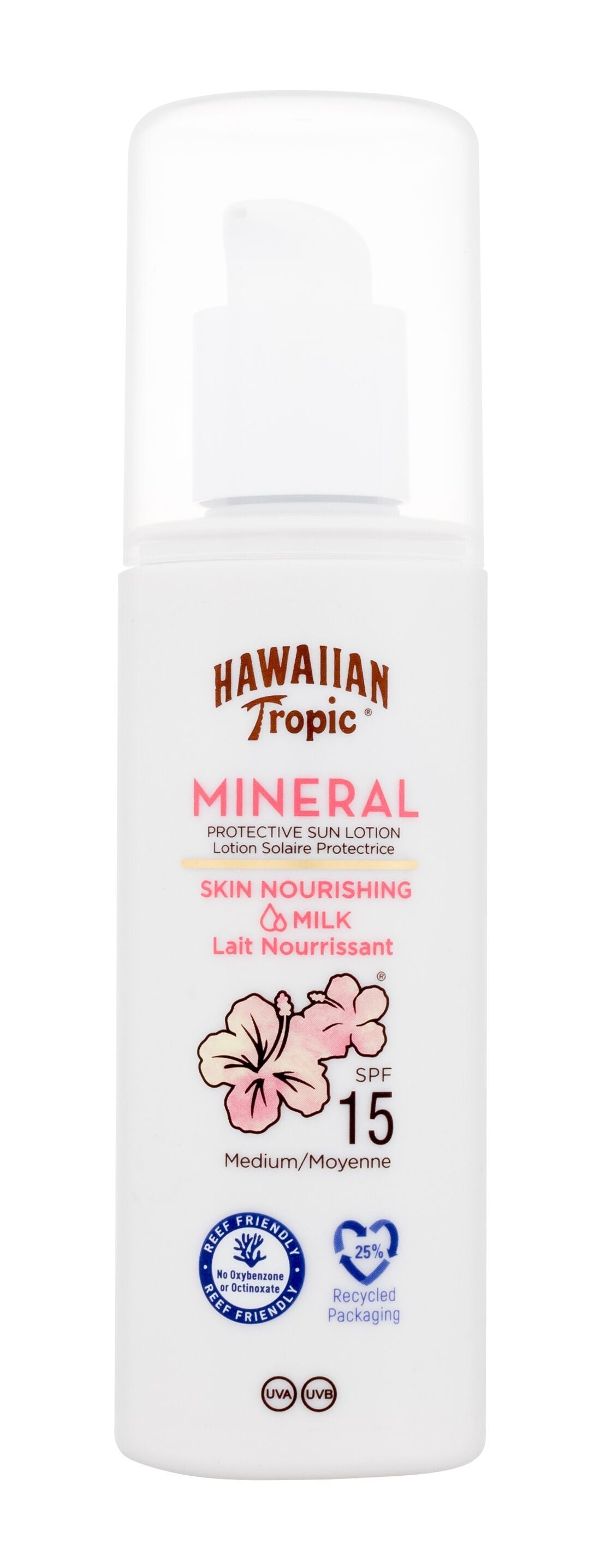 Hawaiian Tropic Mineral Skin Nourishing Milk Sun Body Lotion SPF15