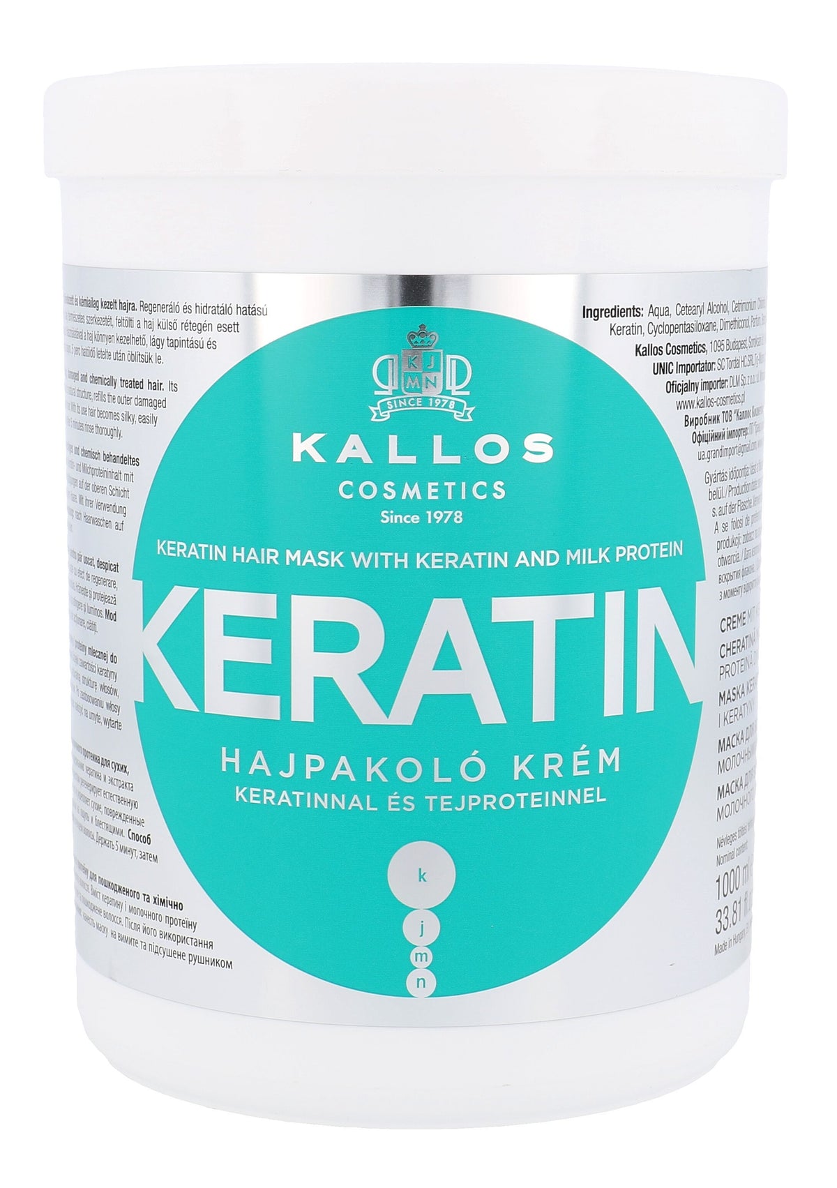 Kallos Cosmetics Keratin Hair Mask