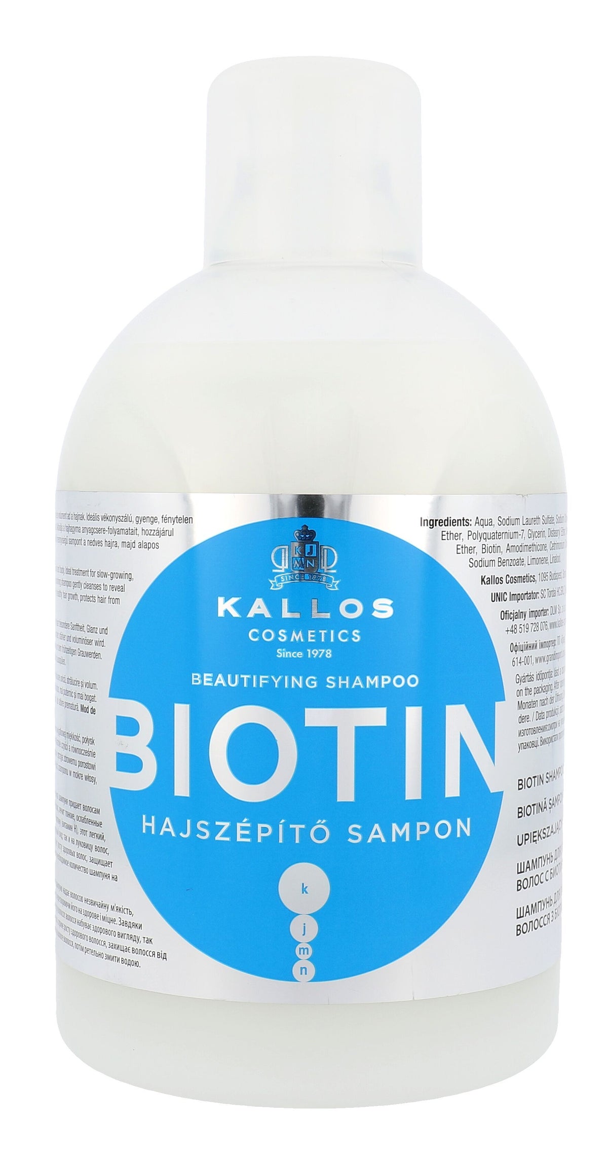 Kallos Cosmetics Biotin Shampoo