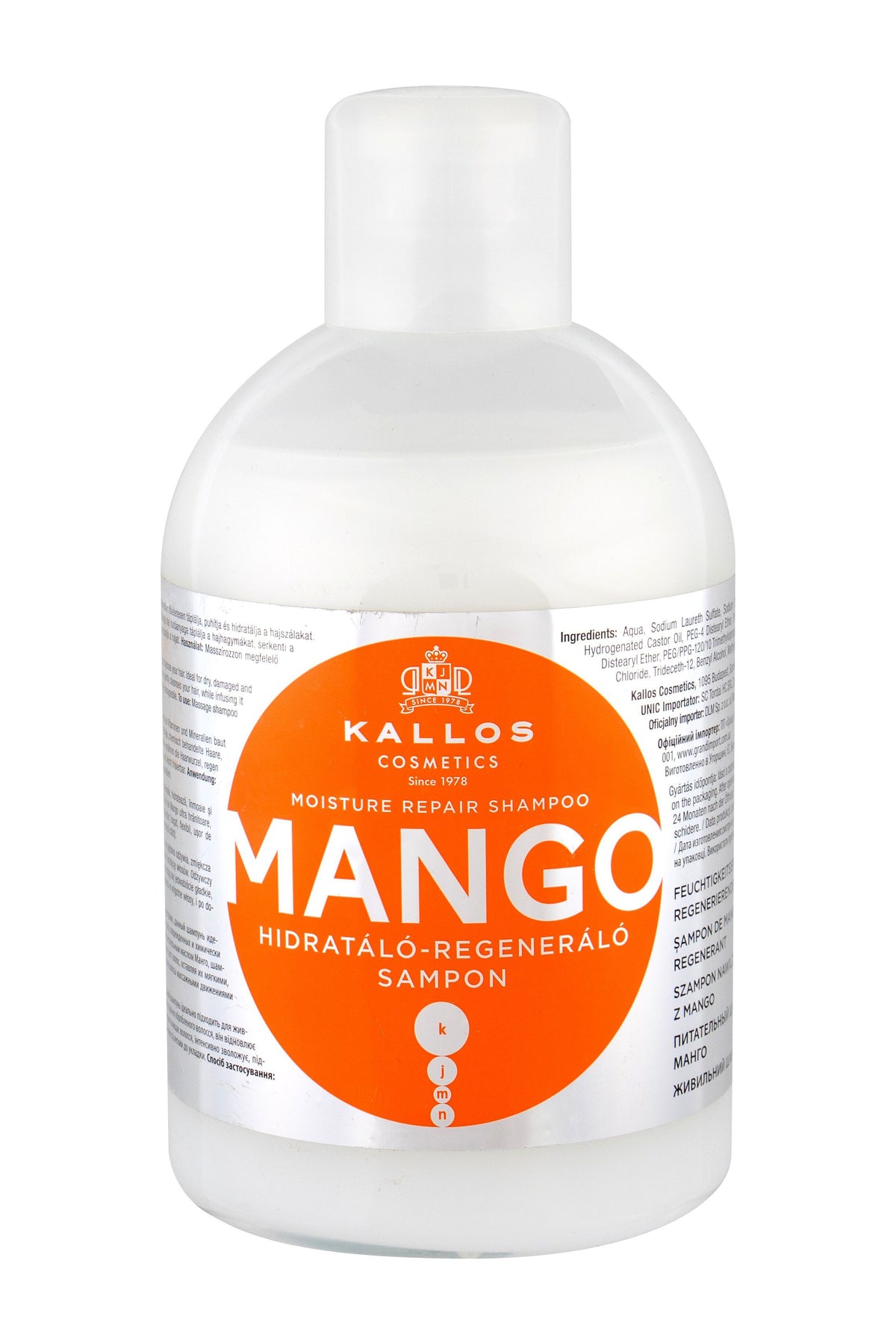 Kallos Cosmetics Mango Moisture Repair Shampoo